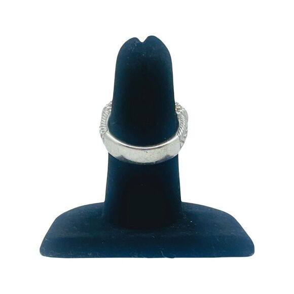 Judith Ripka 925 Sterling Silver Cubic Zirconia Ring Band - Size 6 - Picture 7 of 10